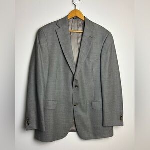 Hart Schaffner Marx Men Blazer Jacket 42R Union Made Wool Blend Sport Coat